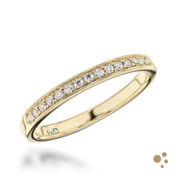 Memoire Classic Bridal 0.15ct Diamond Yellow Gold Ring