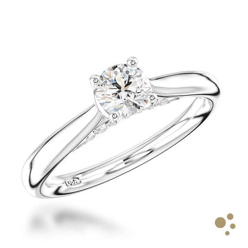 Oxford Solitaire 0.40ct Diamond Platinum Ring