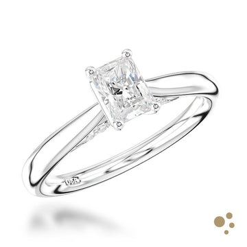 Oxford Radiant Solitaire 0.51ct Diamond Platinum Ring