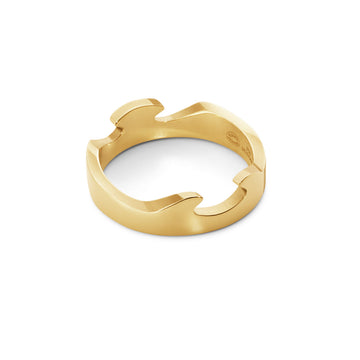 Fusion End Ring 18ct Yellow Gold