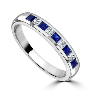 Sapphire and Diamond Eternity Ring