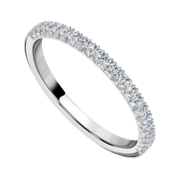 Platinum and Diamond Wedding Band