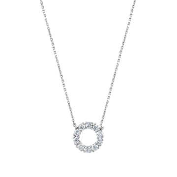 Diamond Circle Necklace