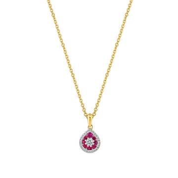 Ruby and Diamond Small Pendant