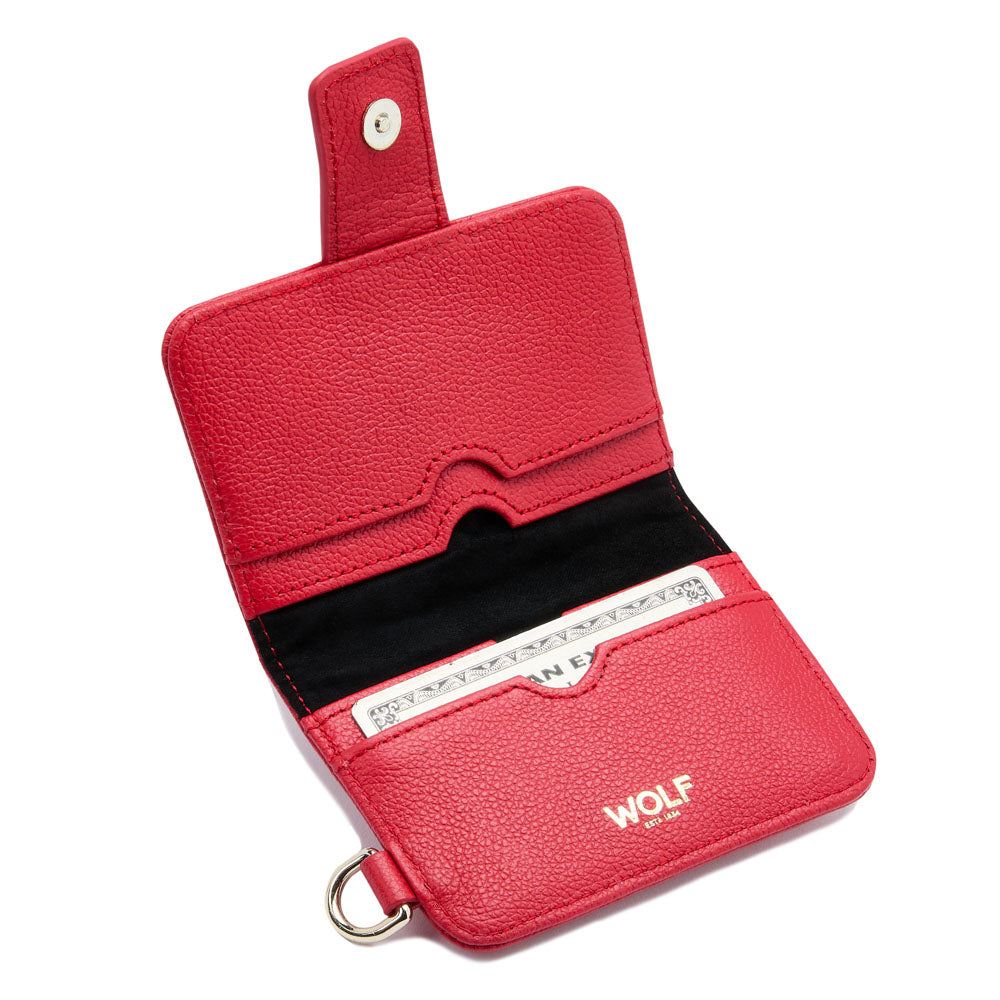 WOLF Mimi Credit Card Holder and Wristlet - Red