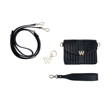 WOLF Mimi Mini Bag with Wristlet - Black