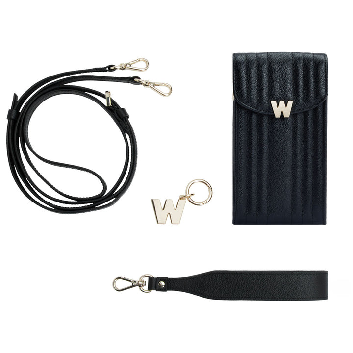 WOLF Mimi Phone Case and Wristlet - Black