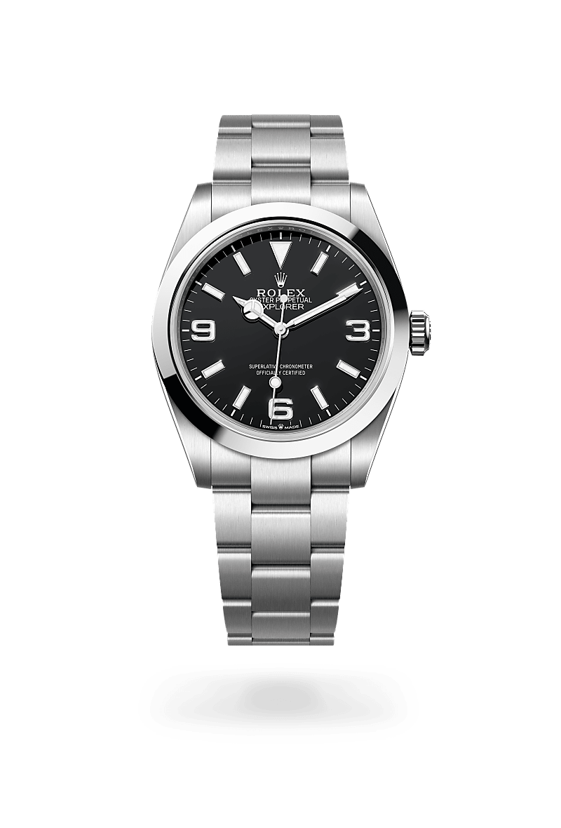 Rolex Explorer 40 mm watch in Oystersteel, M224270-0001 - Deacon & Son