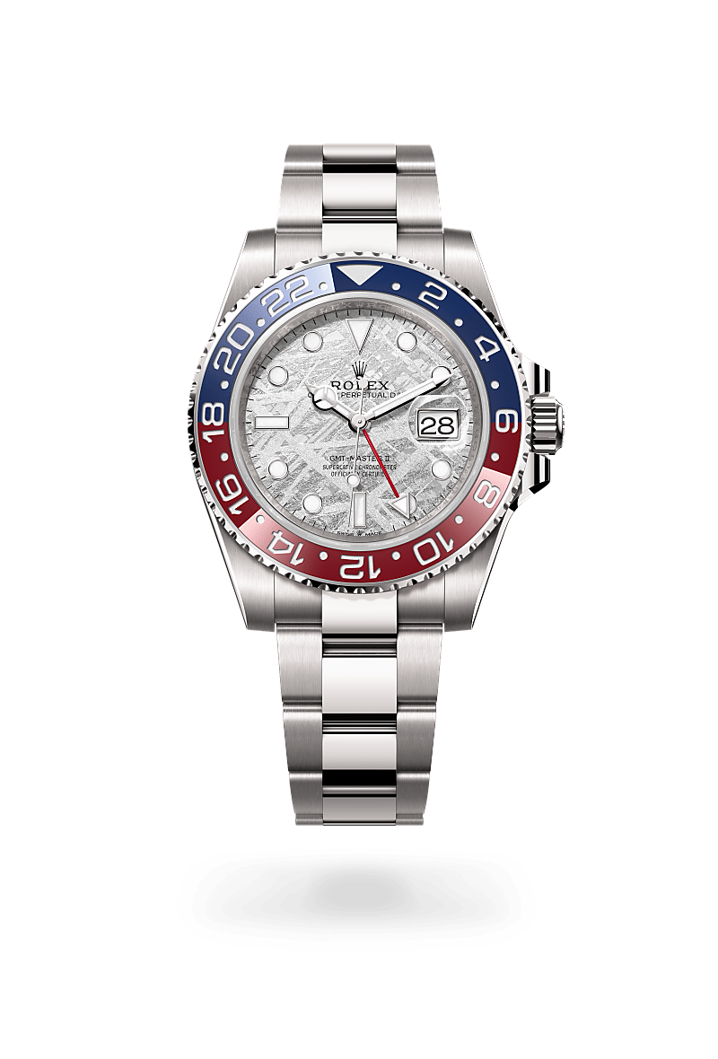 Rolex GMT-Master II 40 mm watch in 18 ct white gold, M126719BLRO-0002 - Deacon & Son