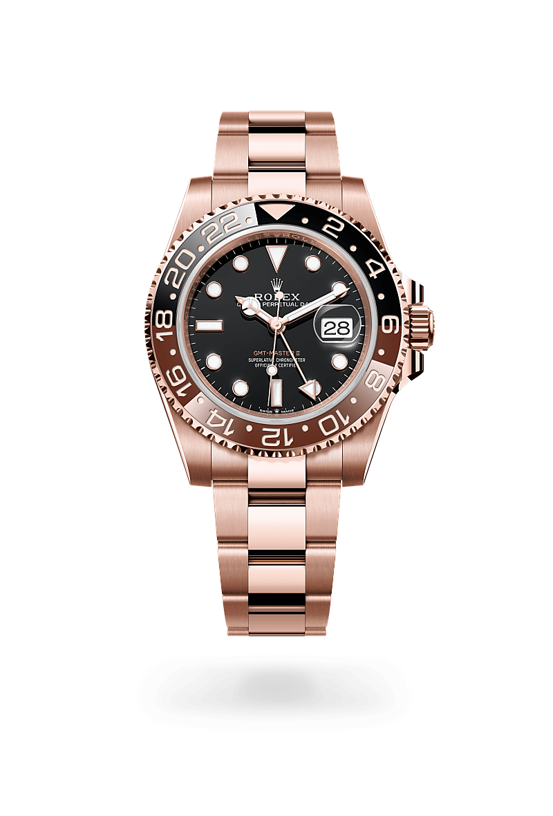 Rolex GMT-Master II 40 mm watch in Everose gold, M126715CHNR-0001 - Deacon & Son