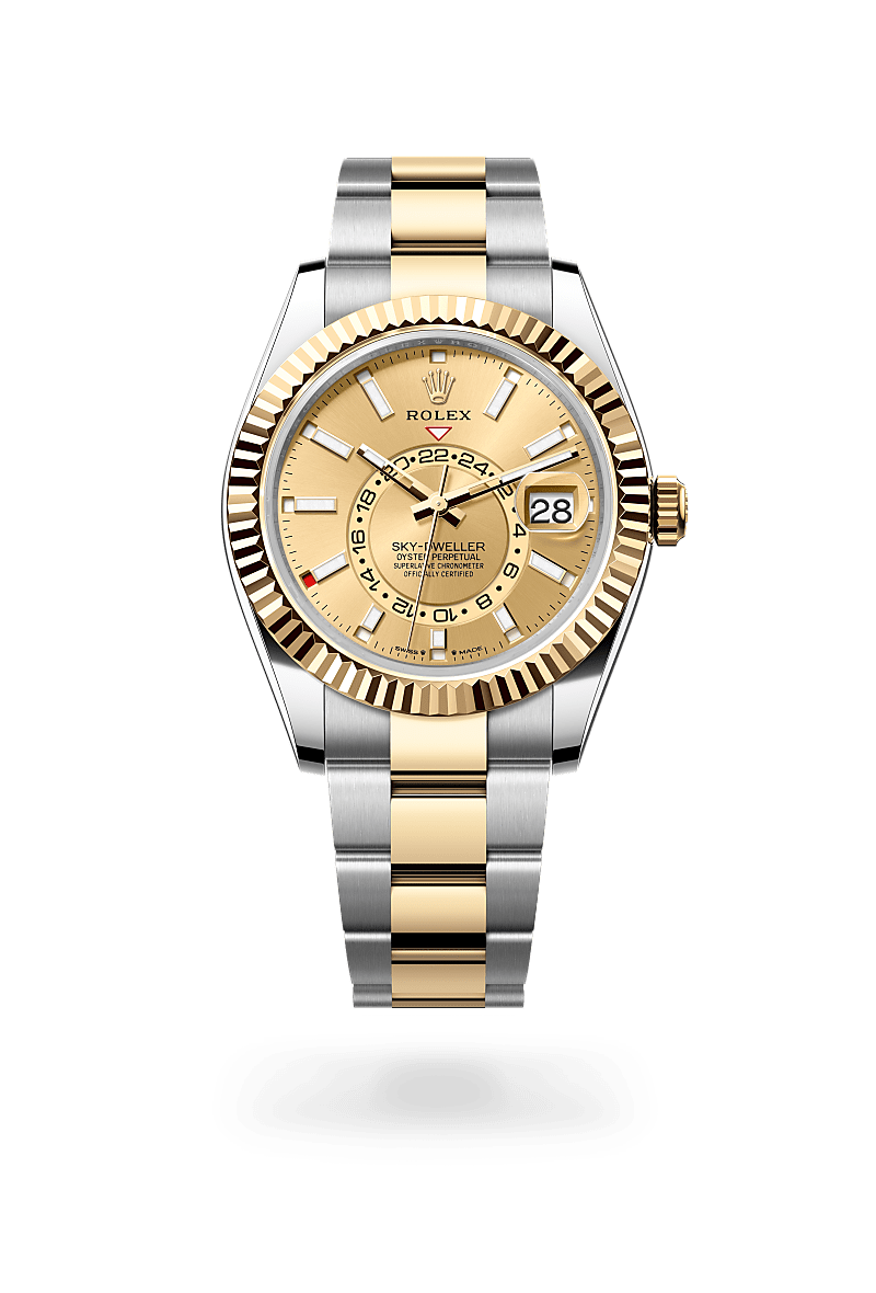 Rolex Sky-Dweller 42 mm watch in Yellow Rolesor, M336933-0001 - Deacon & Son