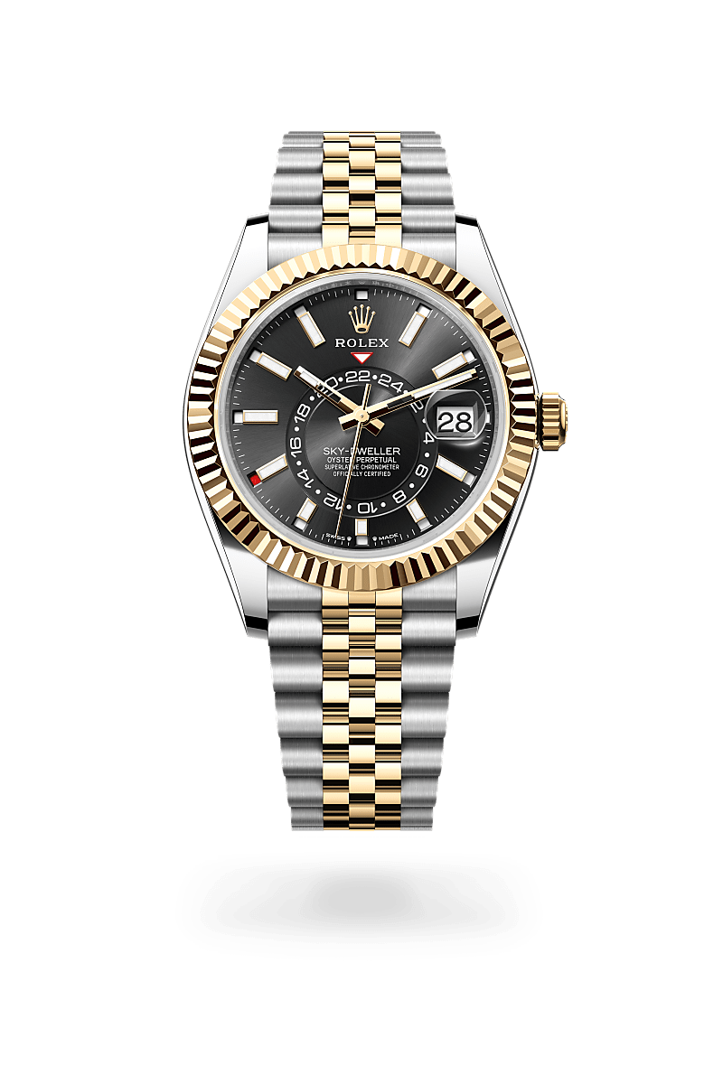 Rolex Sky-Dweller 42 mm watch in Yellow Rolesor, M336933-0004 - Deacon & Son