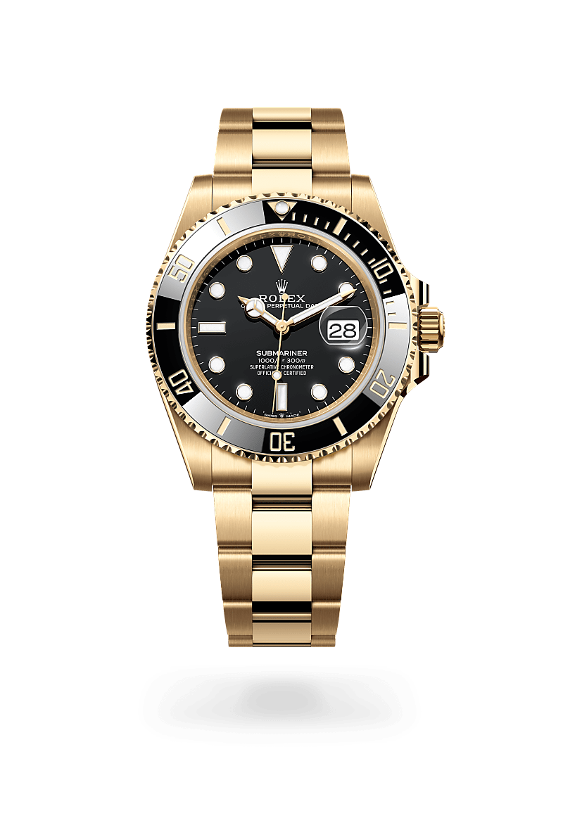 Rolex Submariner Date 41 mm watch in 18 ct yellow gold, M126618LN-0002 - Deacon & Son