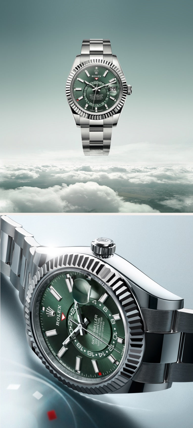 rolex sky dweller watches - deacons jewellers