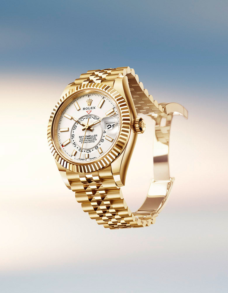 rolex sky dweller watches - deacons jewellers