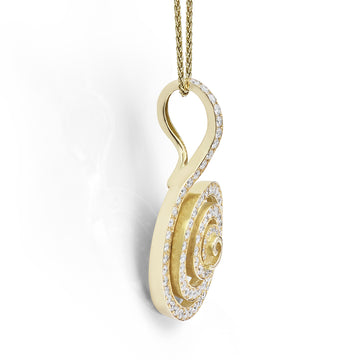 Diamond Spiral Pendant