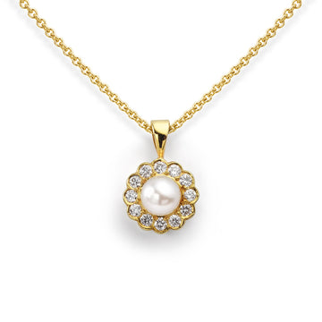 Pearl and Diamond Pendant