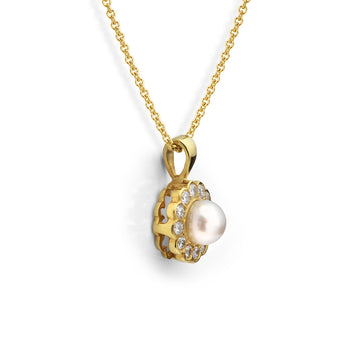 Pearl and Diamond Pendant