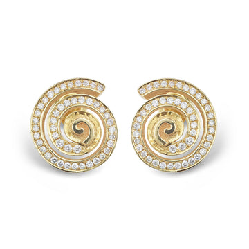 Diamond Spiral Earrings