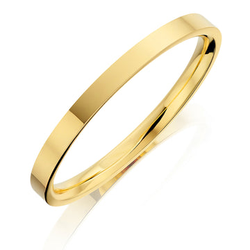 2.5mm Flat Court Wedding Ring