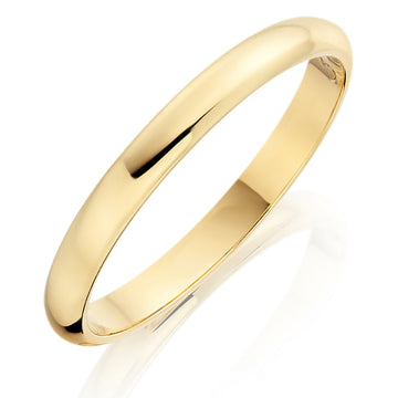 2.5mm D Court Wedding Ring