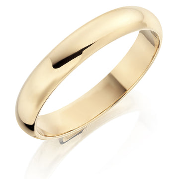 4mm D Court Wedding Ring